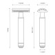 Aparat de ras safety razor cu cap cu pieptene închis Muehle R89 J80 - Ediție aniversară